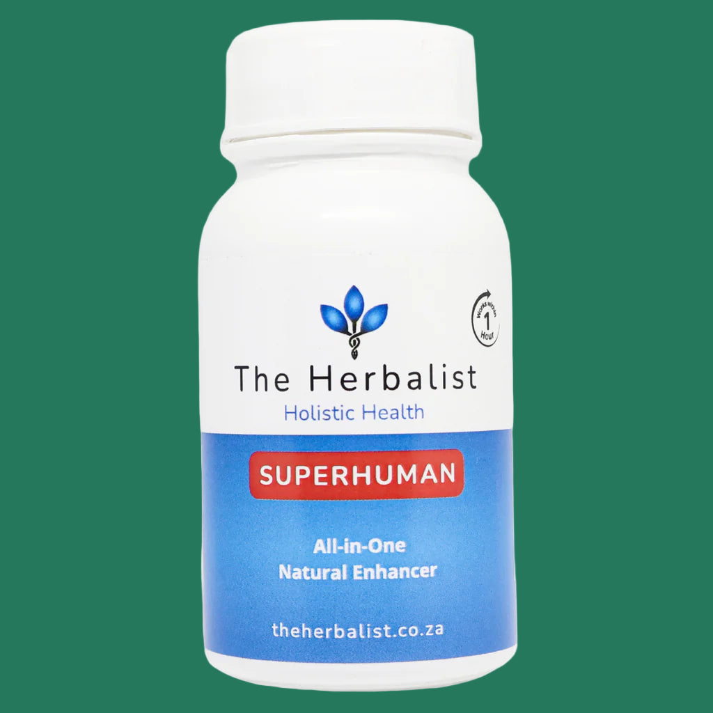Bottle of 'Superhuman' by The Herbalist
