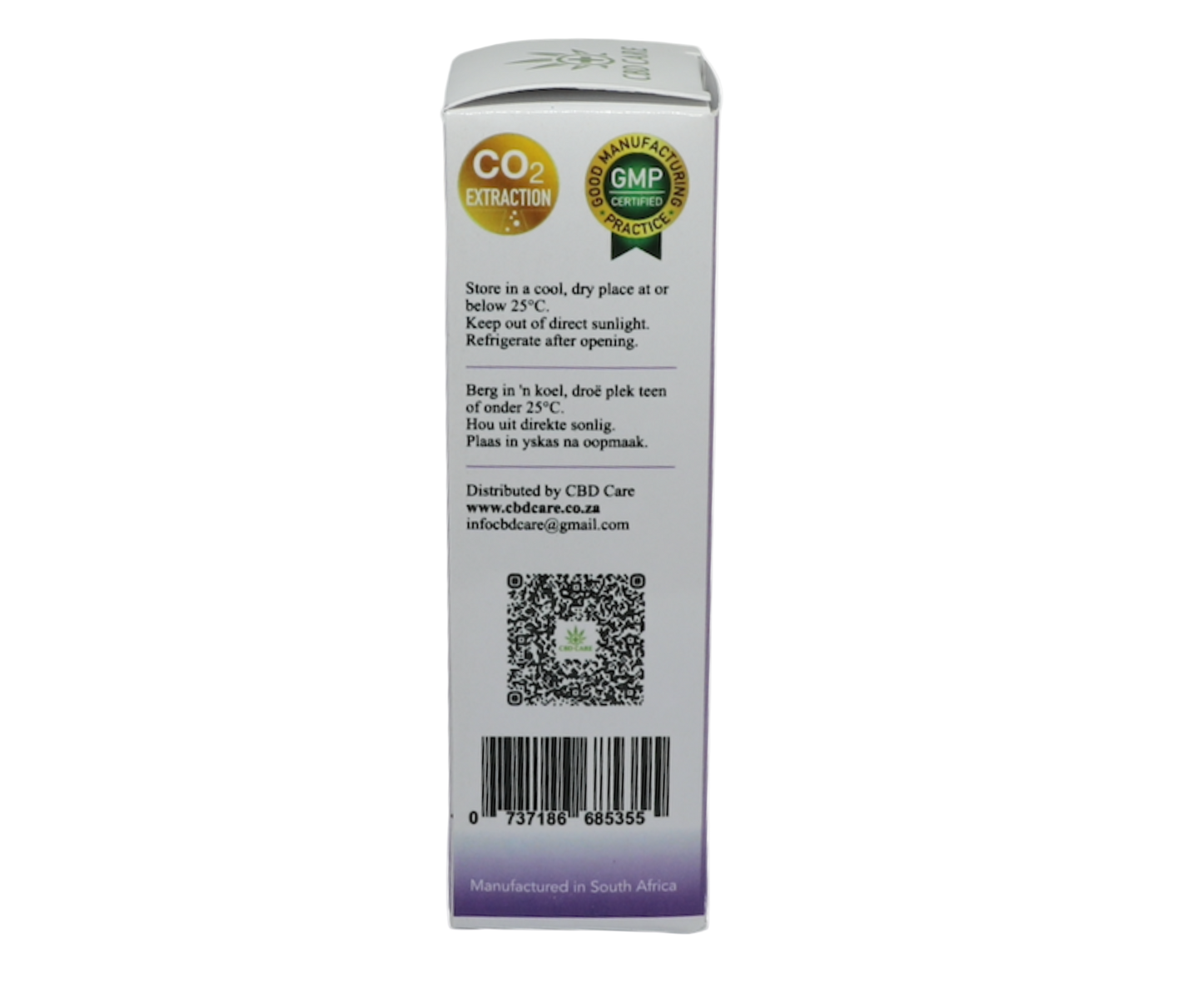 CBD Care Relaxing Oil Box Barcode