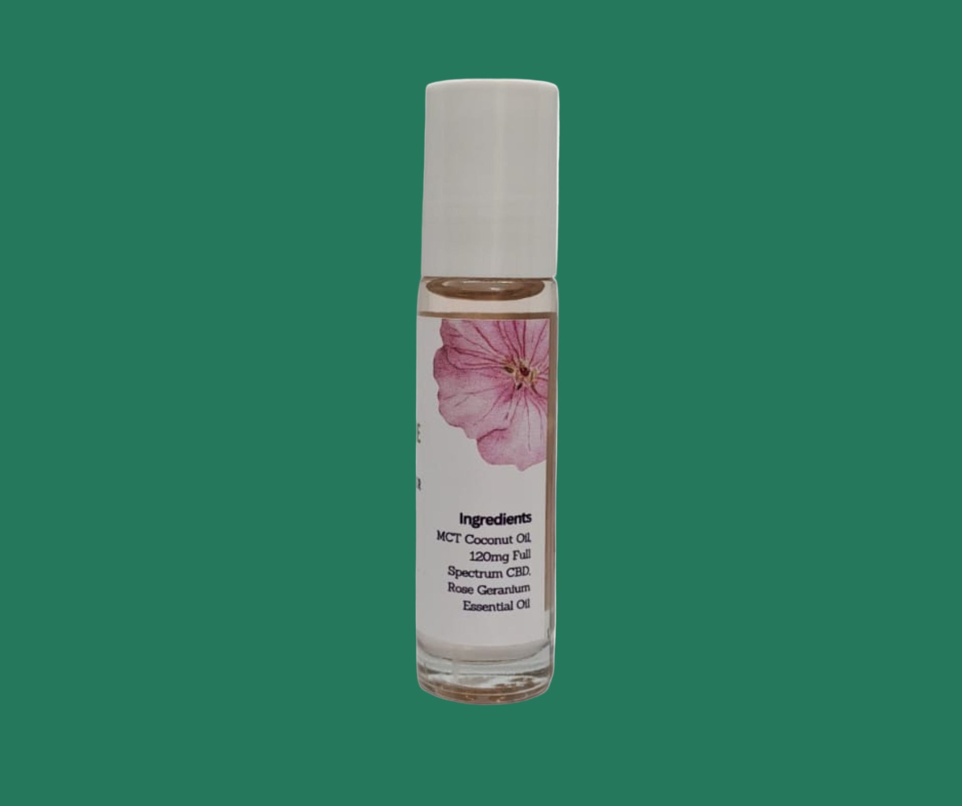 CBD Care Roller Remedy Rose Geranium Ingredients