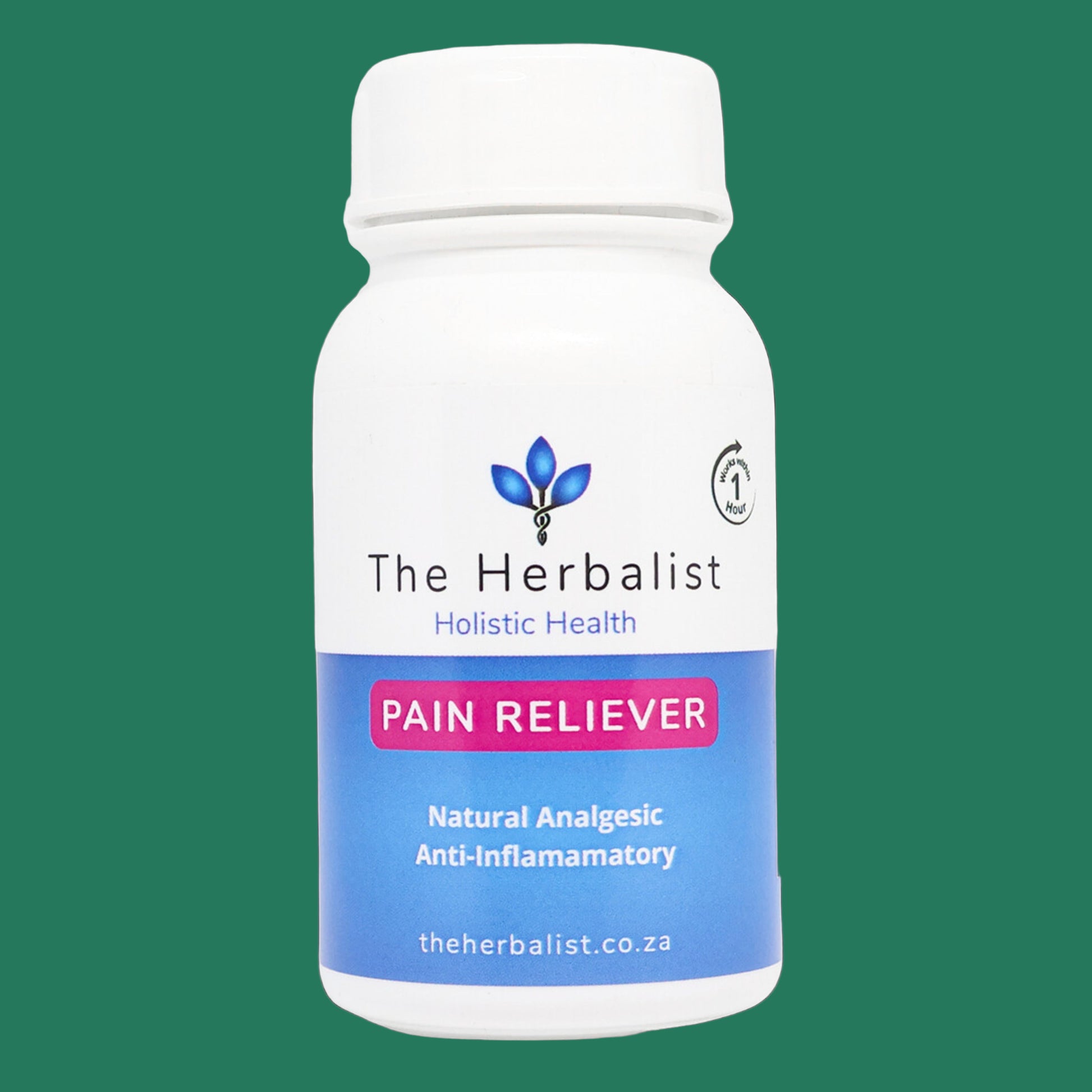 Bottle of 'Pain Reliever' by The Herbalist