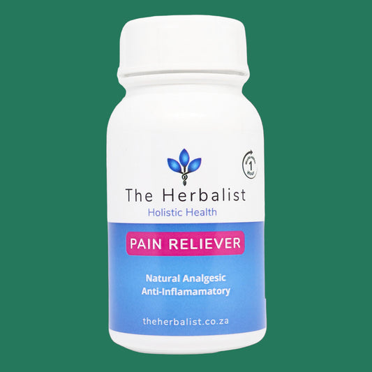 Bottle of 'Pain Reliever' by The Herbalist