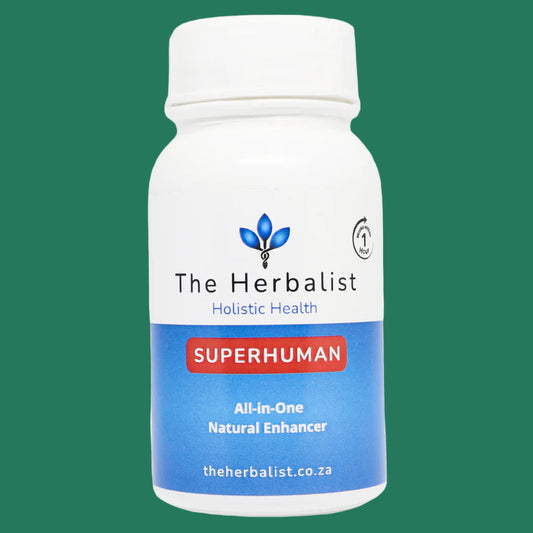 Bottle of 'Superhuman' by The Herbalist