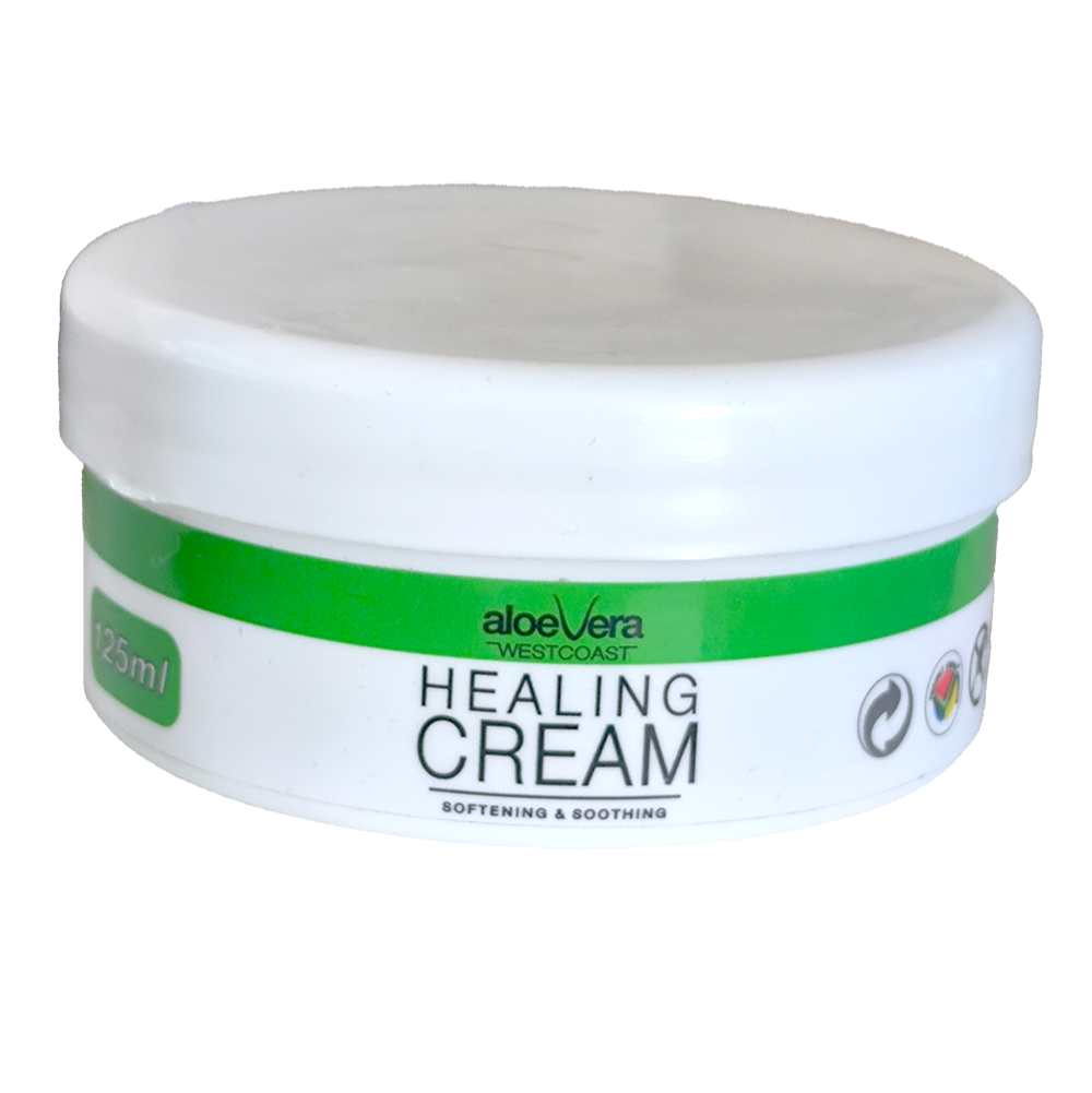Jar of aloe vera healing cream