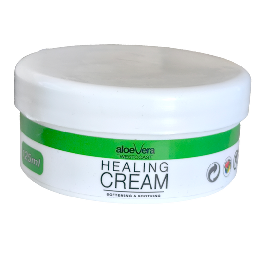 Jar of aloe vera healing cream